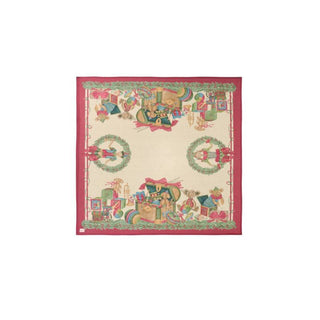 Nuvole di Stoffa Centrotavola Natalizio Vintage Toys 120x120 cm in Cotone
