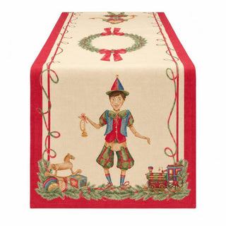 Nuvole di Stoffa Runner Natalizio Vintage Toys 50x150 cm