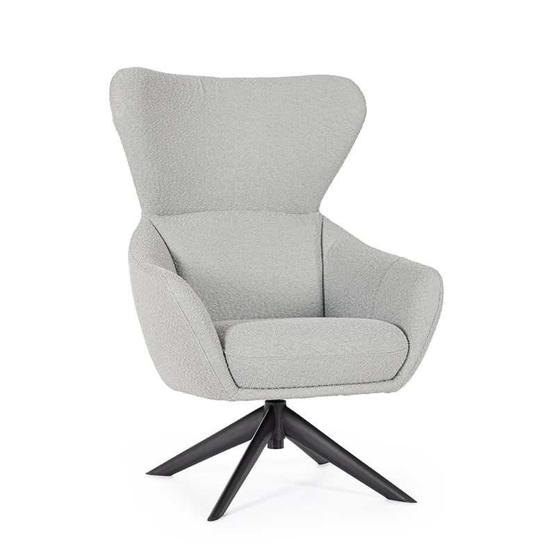 Andrea Bizzotto Hailey Swivel Chair Grey - Main Image