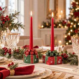 Lenas Blumen vor der Tür mit Kuhglocken und Weihnachtsdekoration