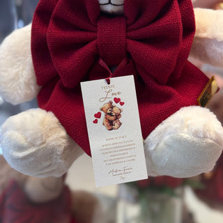 Madame Fioccò Teddybär Liebe Weiß H40