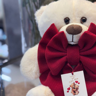 Madame Fioccò Teddybär Liebe Weiß H40