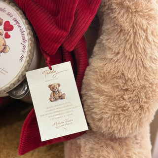 Madame Fioccò Orsetto Teddy con Tamburello H100