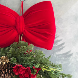 Fiori Di Lena Fiocco Imbottito con Ghirlanda Decorata H75