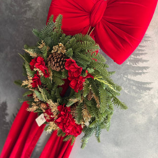 Fiori Di Lena Fiocco Imbottito con Ghirlanda Decorata H75