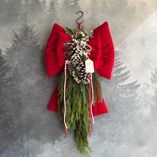 Fiori Di Lena Doppio Fiocco Imbottito con Pino Cadente e Pigne H75