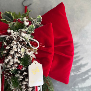 Fiori Di Lena Doppio Fiocco Imbottito con Pino Cadente e Pigne H75