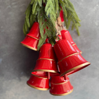 Fiori Di Lena Fuoriporta con Campanacci e Decori Natalizi H60