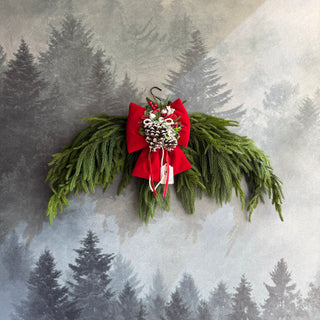 Fiori Di Lena Fuoriporta Arco con Fiocco e Pino Cadente