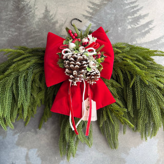 Fiori Di Lena Fuoriporta Arco con Fiocco e Pino Cadente