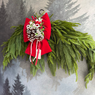 Fiori Di Lena Fuoriporta Arco con Fiocco e Pino Cadente