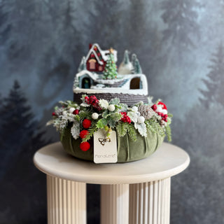 Die Joys-Bogenspitze aus rotem Samt, H130 m