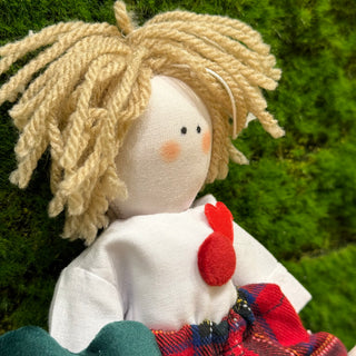 Sara's Idea Page Boy with Scottish Dress H23 cm
