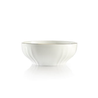 Weissestal Insalatiera Elga Filo Oro D33 cm in Porcellana