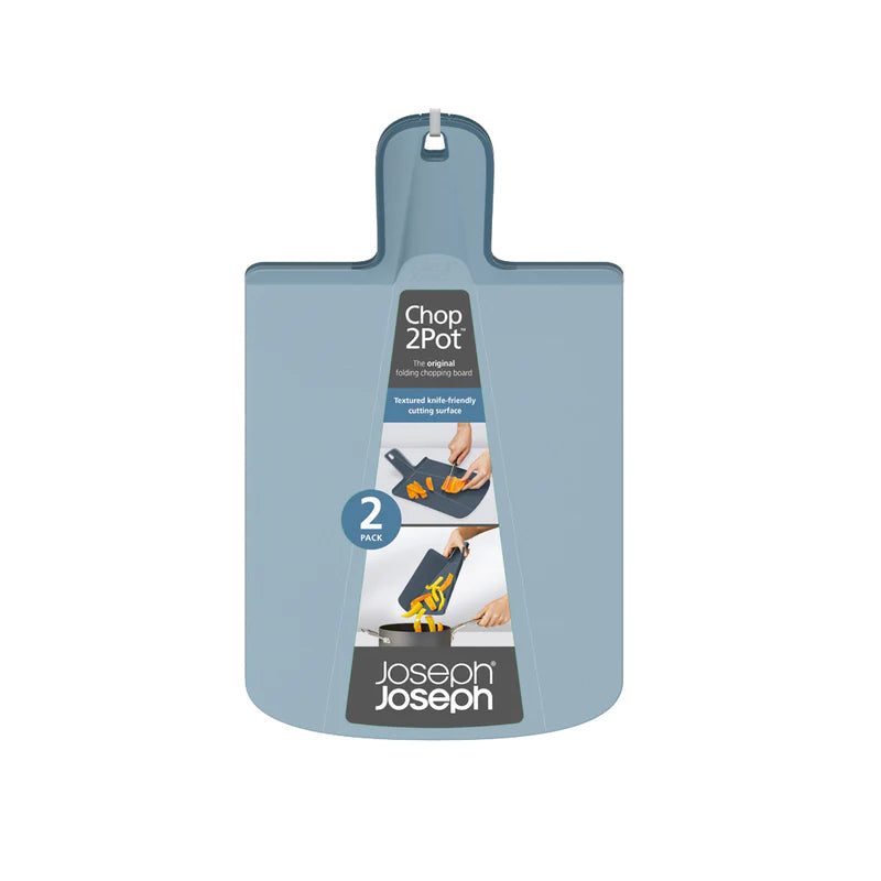 Joseph Joseph Chop2Pot™ Sky Blue Small Folding Cutting Boards Set