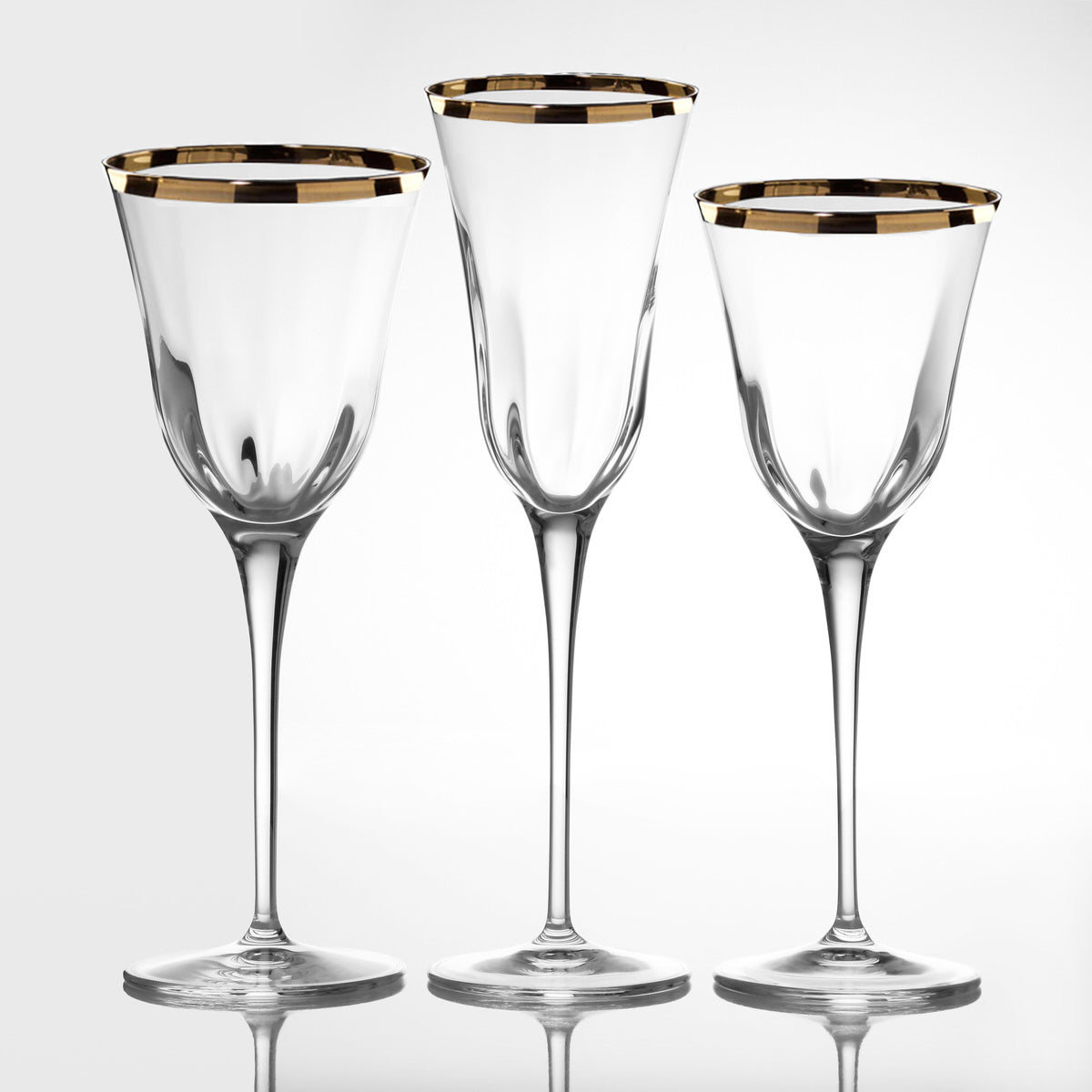 PADERNO Calice Champagne Acciaio Inox color Oro