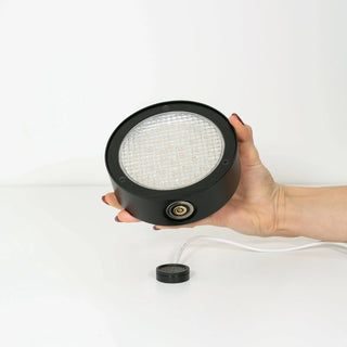 Zafferano Lampada da Terra Sospesa 2 Luci Nero Opaco