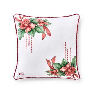 Stoffwolkenkissen Weihnachtsgeschichte Girlande 40x40 cm