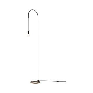 Zafferano Filo Lampada da Terra 242 cm Nero Opaco