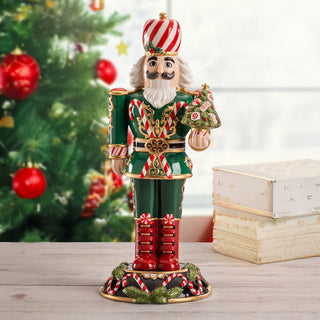 Lamart Soldatino Schiaccianoci con Albero H43 cm in Ceramica