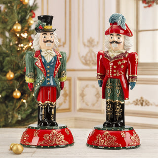 Lamart Soldatino Schiaccianoci H40 cm in Ceramica Rosso