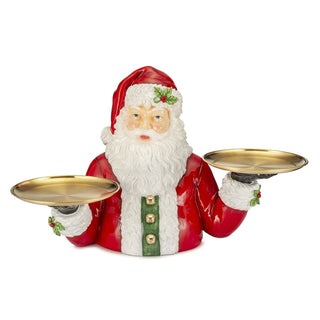 Lamart Busto Babbo Natale con 2 Vassoi in Resina 76x47 cm