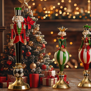 Lamart Portacandela Soldatino Scacchi H60 cm in Resina