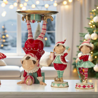 Lamart Miss Elf con Candy Stick H28 cm in Resina