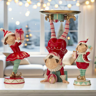 Lamart Elfo con Vassoio H43 cm in Resina