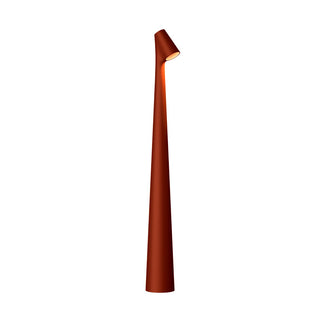 Lámpara de mesa recargable de aluminio rojo Margot