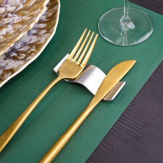 Le Gioie Round Cutlery Rest in Silver Stainless Steel
