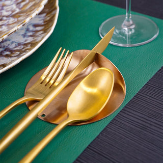 Le Gioie Cutlery Rest in Stainless Steel 10 cm Rose Gold