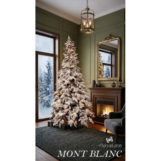 Fiori di Lena Albero di Natale Mont Blanc Innevato 210 cm con 2500 Mini Led