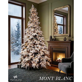 Fiori di Lena Albero di Natale Mont Blanc Innevato 210 cm con 2500 Mini Led