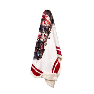 Plaid Fabric Clouds with Christmas Box 130x160 cm Gifts