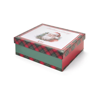 Plaid Fabric Clouds with Christmas Box 130x160 cm Santa Claus