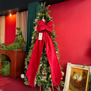 Madame Fioccò Mega Fiocco Natalizio Romantico H165 cm Rosso