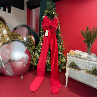 Madame Fioccò Mega Fiocco Natalizio Romantico H300 cm Rosso