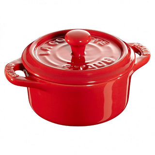 Staub Juego de 4 mini cocottes de cerámica roja 10 cm