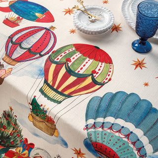 L'Oca Nera Runner Natalizio Mongolfiere Antimacchia 50x155 cm