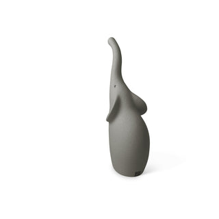 Escultura de elefante de gres gris Lineasette Al. 30 cm