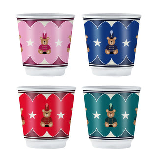 Bialetti Set 4 Bicchierini Natalizi in Porcellana