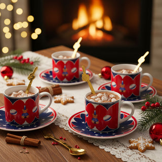 Bialetti Set 4 Cucchiaini Natalizi Omino Oro