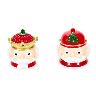 Stoffwolken Kerzenkopf Soldat mit Krone H11 cm