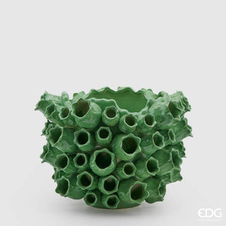 EDG Enzo De Gasperi Vaso Chakra Corallo H28 D37 cm Verde