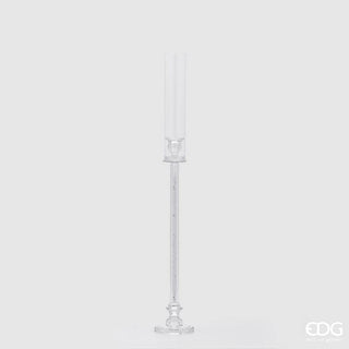 EDG Enzo De Gasperi Portacandela Crystal Cilindro H79 cm