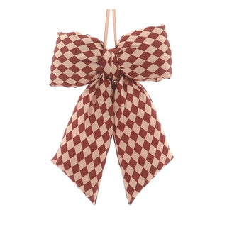 Vetur Decorazione Fiocco Velluto H48 cm Rosso