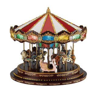 Mr Christmas Giostra Carosello Marquee Deluxe con Luci Musica e Movimento H43