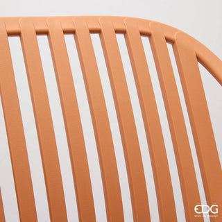 Enzo de Gasperi Sedia da Esterno a Righe Resistente Raggi UV H82,5 cm Ruggine