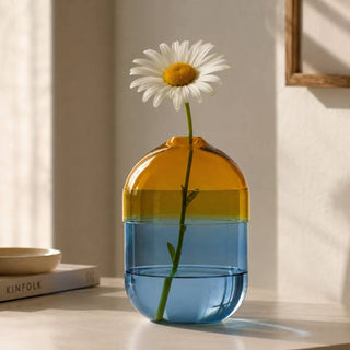 Ichendorf Milano Vaso Fio Grande Blu e Giallo